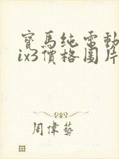 宝马纯电动汽车ix3价格图片