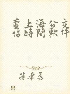查上海公交车到站时间软件