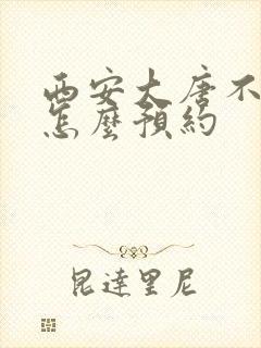 西安大唐不夜城怎么预约 西安大唐不夜城怎么预约