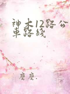 神木12路公交车路线