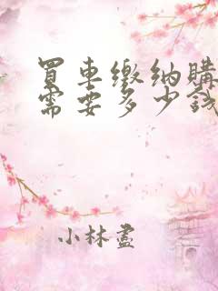 买车缴纳购置税需要多少钱