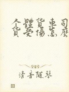 个体货车司机装货受伤怎么赔偿