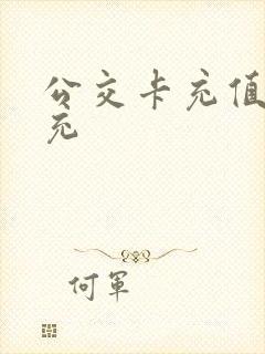 公交卡充值怎么充 公交卡充值怎么充