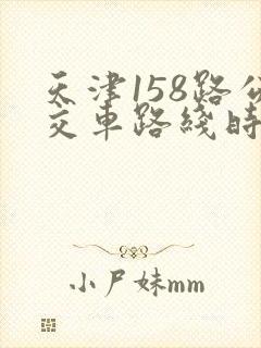 天津158路公交车路线时间表查询