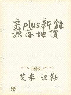 宋plus新能源落地价