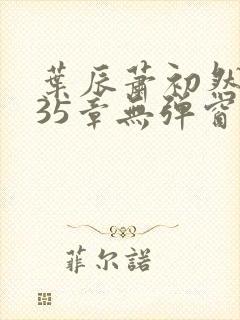 叶辰萧初然9935章无弹窗 叶辰萧初然9935章无弹窗