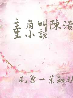 主角叫陈浩的重生小说