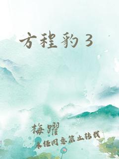 方程豹 3