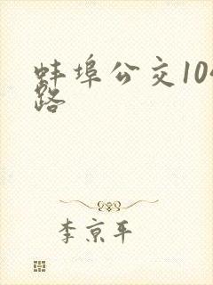 蚌埠公交104路