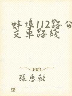 蚌埠112路公交车路线