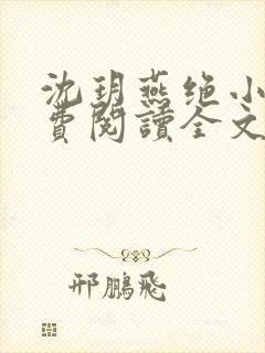 沈玥燕绝小说免费阅读全文最新章节