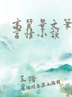 高质量文笔好的言情小说