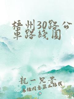 梧州30路公交车路线图