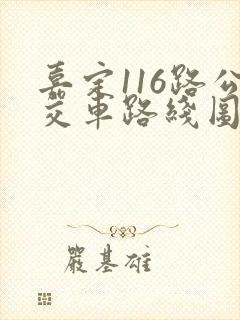 嘉定116路公交车路线图