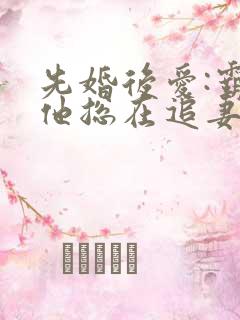 先婚后爱:霸总他总在追妻小说