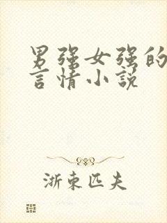 男强女强的现代言情小说