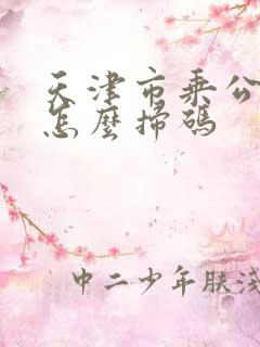 天津市乘公交车怎么扫码