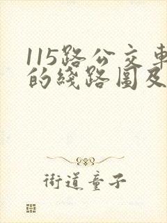 115路公交车的线路图及站点