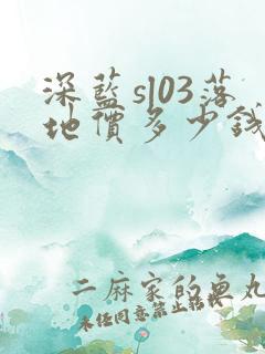 深蓝sl03落地价多少钱