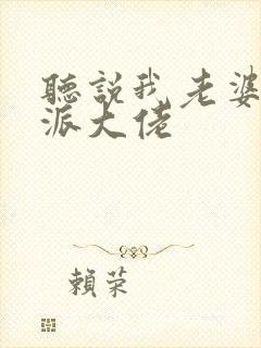 听说我老婆是反派大佬 听说我老婆是反派大佬