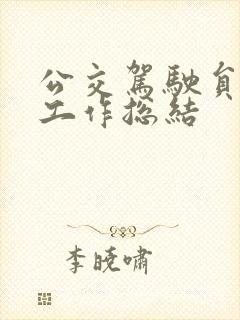 公交驾驶员个人工作总结