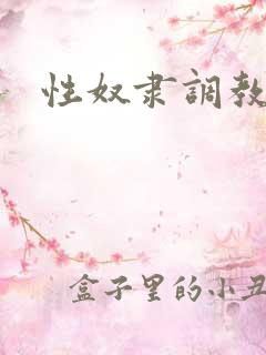 性奴隶调教文