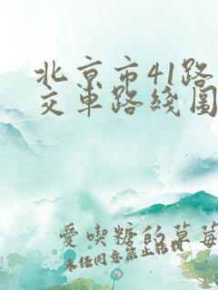 北京市41路公交车路线图 北京市41路公交车路线图