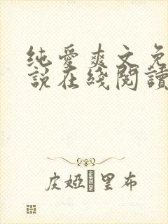 纯爱爽文免费小说在线阅读