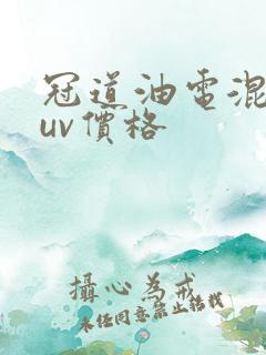 冠道油电混动suv价格