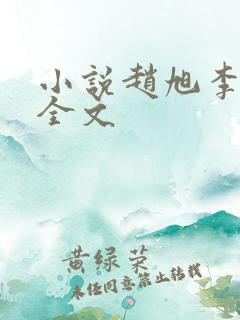 小说赵旭李晴晴全文