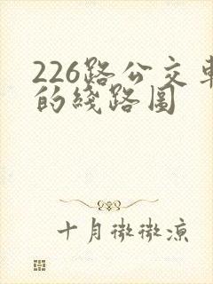 226路公交车的线路图