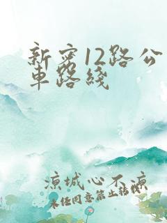 新密12路公交车路线 新密12路公交车路线