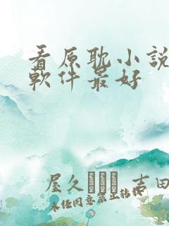 看原耽小说哪个软件最好