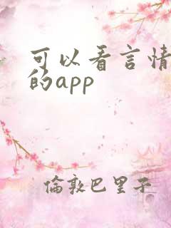 可以看言情小说的app
