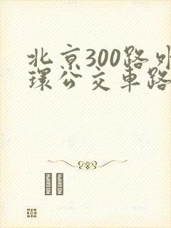 北京300路外环公交车路线图