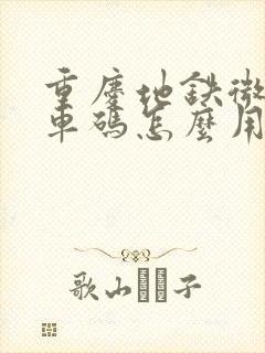 重庆地铁微信乘车码怎么用