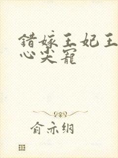 错嫁王妃王爷的心尖宠
