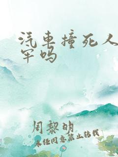 汽车撞死人要坐牢吗
