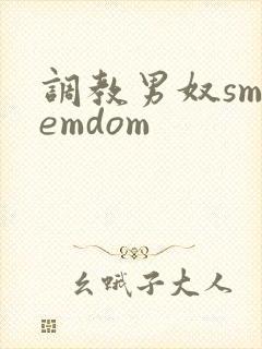 调教男奴smfemdom