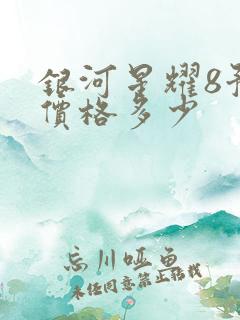 银河星耀8预计价格多少