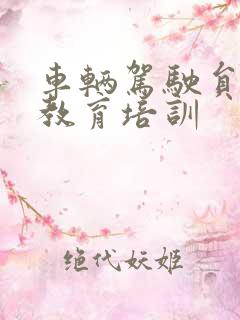 车辆驾驶员安全教育培训 车辆驾驶员安全教育培训