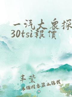 一汽大众探岳330tsi报价 一汽大众探岳330tsi报价