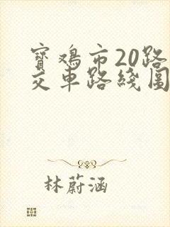 宝鸡市20路公交车路线图