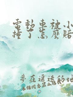 电动车被小轿车撞了怎么赔偿