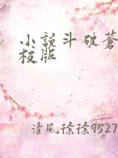 小说斗破苍穹精校版