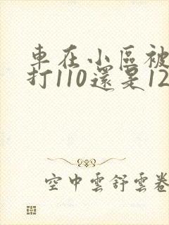 车在小区被刮了打110还是122