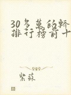 30多万的轿车排行榜前十名