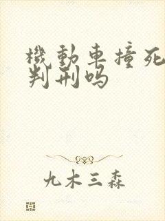 机动车撞死人会判刑吗 机动车撞死人会判刑吗
