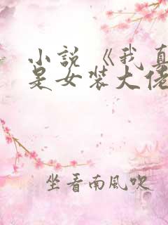 小说 《我真不是女装大佬》 小说 《我真不是女装大佬》