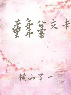 老年公交卡到哪里年审